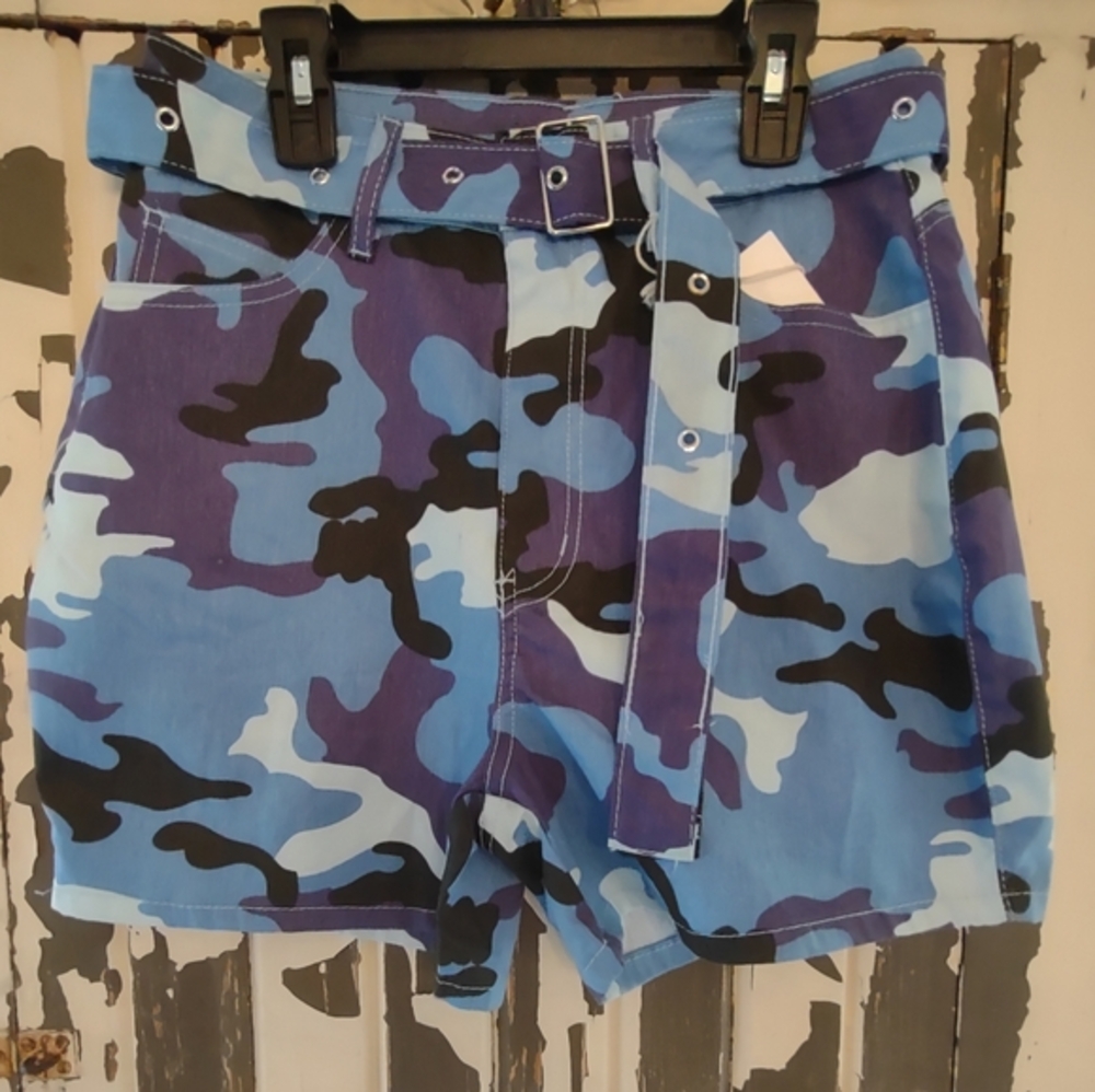 BLUE CAMO BY KREAMY, NWT $44, 28" WAIST